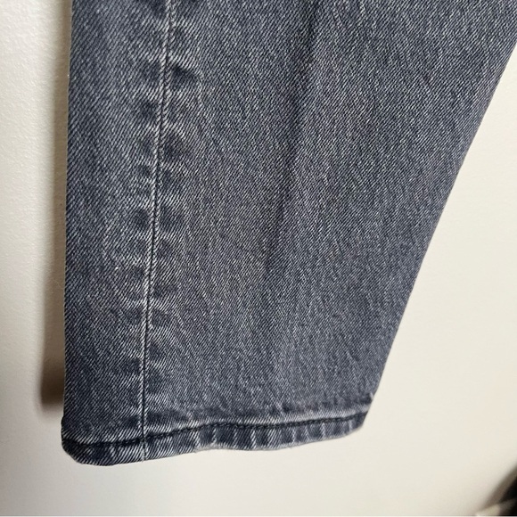 Levi’s Premium 501 Skinny High Rise Button Fly Ripped Washed Black Women Size 27 - Picture 12 of 16